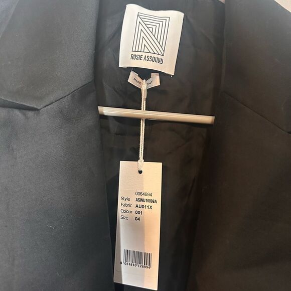 ROSIE ASSOULIN UBERTA MIKADO COTTON & SILK SASH BLAZER NWT - Picture 8 of 8